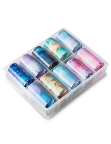 FOIL  SET 10 pz. pastel galaxy