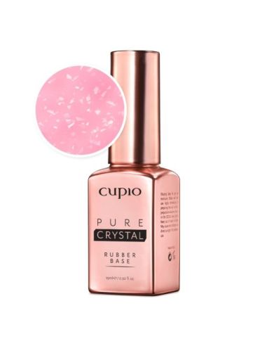 RUBBER BASE CUPIO  Pure Crystal - Camellia Rose 15ml